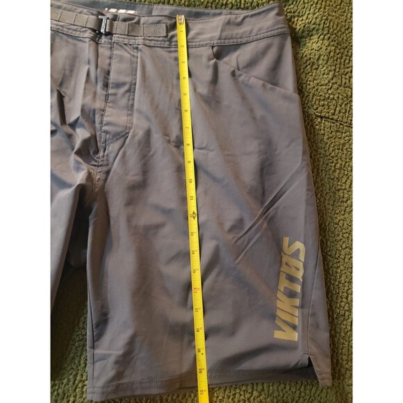 Viktos Shorts Men's Size 38 Gymswym 2 Training Hybrid Belted Performance Grey - Picture 8 of 11